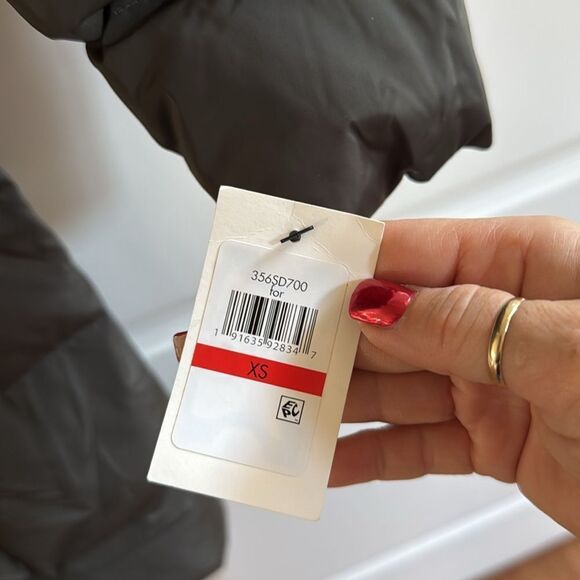 Cole Haan Taffeta Down & Feather Fill Coat In Forest Green XS/TP NWT in packagin - Picture 8 of 9